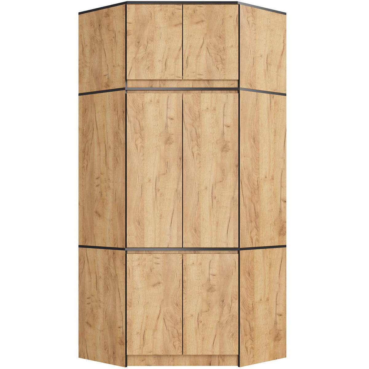 AUFSATZSCHRANK Eiche Craft 100x50x55 cm - Eichefarben, Holzwerkstoff (100/55/50cm) - Akord