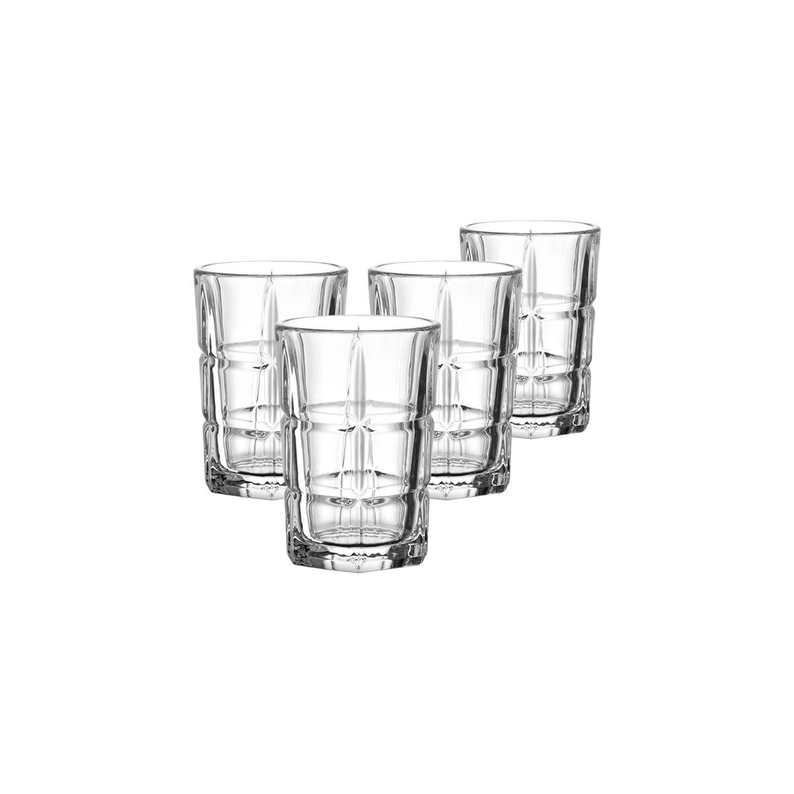 STAMPER Soiritii Nova transparent 80 ml 4er Set - Transparent, Glas (0.08L) - Leonardo Living