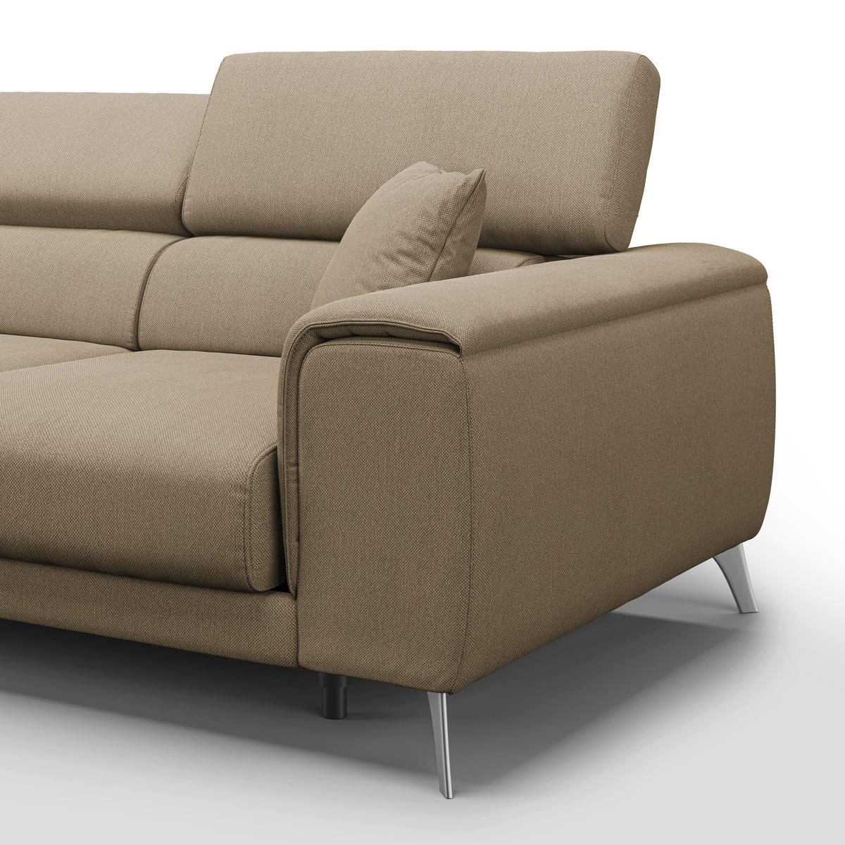 LINEARSOFA Fusion - Beige, Textil (260/74/102cm) - Divani.store