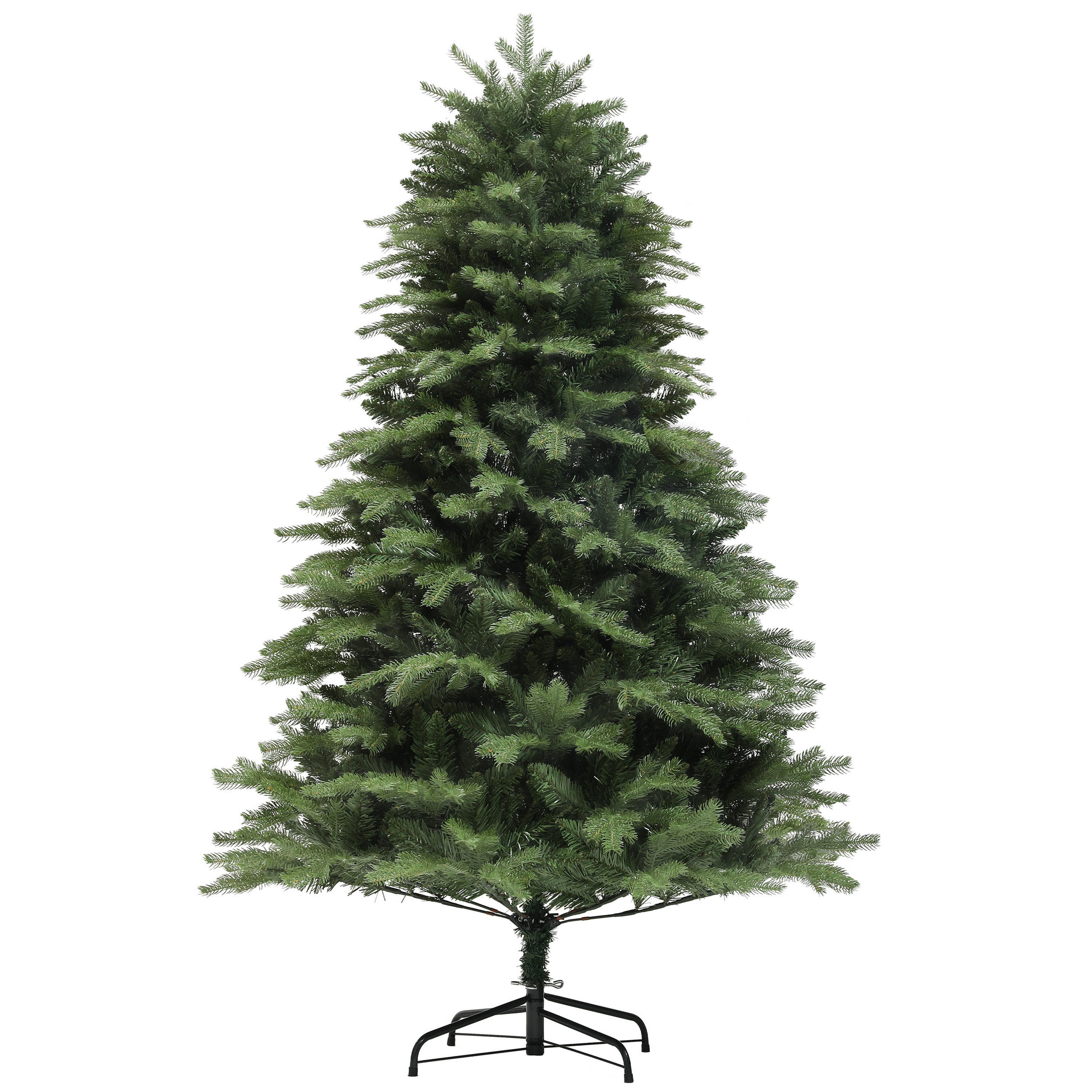 WEIHNACHTSBAUM 180 cm , Alpentanne, naturgetreu, Grün - Grün, Kunststoff (180cm) - HOMCOM