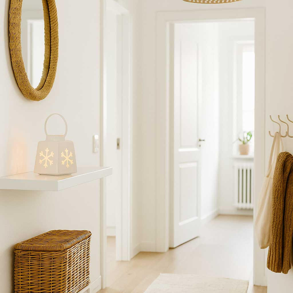 Thumbnail - Home Styling Collection Weihnachtslaterne, Weiß, Kunststoff, 10.5x13.5x10.5 cm, Dekoration, Windlichter & Laternen, Late...