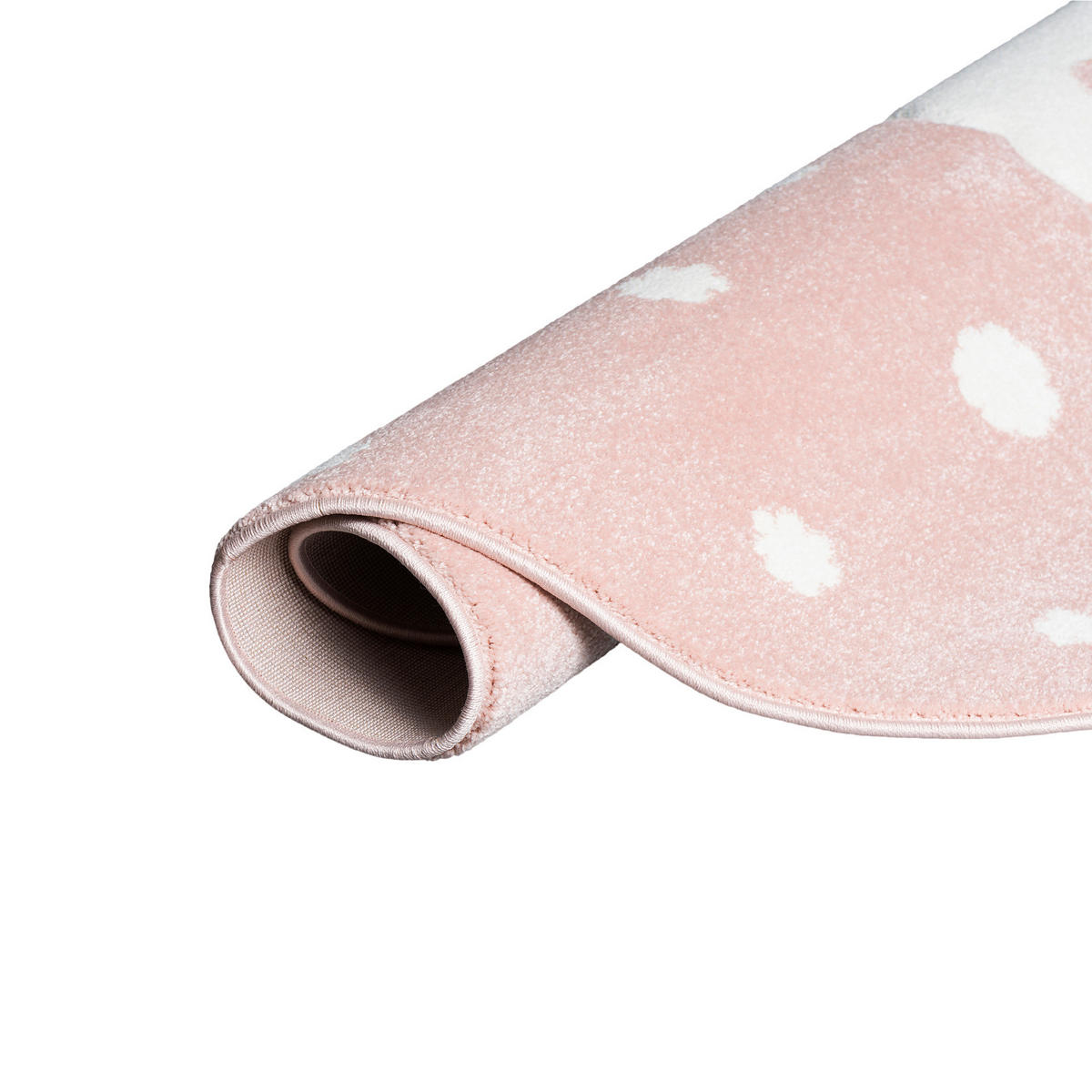 KINDER TEPPICH MAUI KIDS ALPAKA RUND - Rosa, Textil (120/120cm) - Pergamon