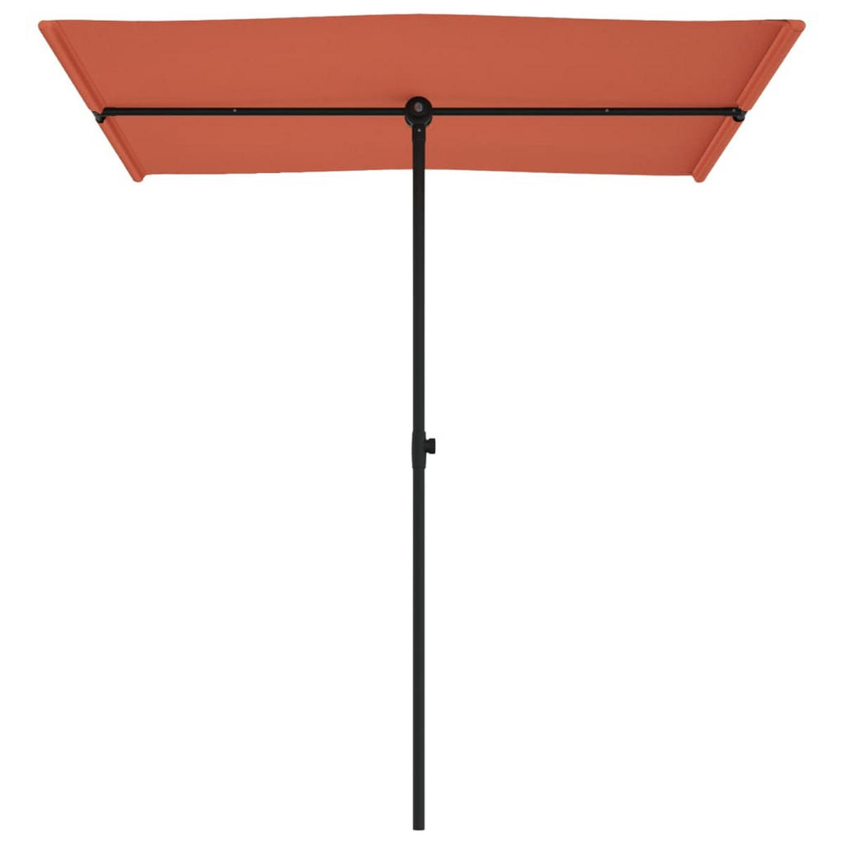 SONNENSCHIRM mit Aluminium-Mast 180x110 cm Terrakotta - Braun, Textil (110/180cm) - furnicato