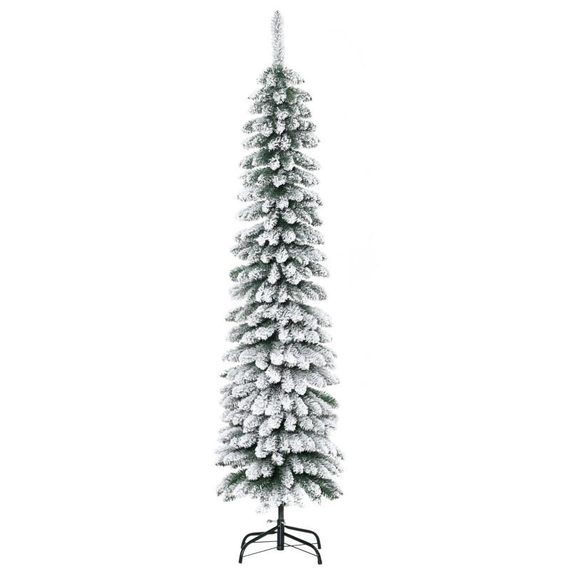 WEIHNACHTSBÄUME 46/46/180 cm grün aus Kunststoff mit Schneeeffekt - Grün, Kunststoff (180cm) - OKWISH