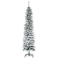 WEIHNACHTSBÄUME 46/46/180 cm grün aus Kunststoff mit Schneeeffekt - Grün, Kunststoff (180cm) - OKWISH
