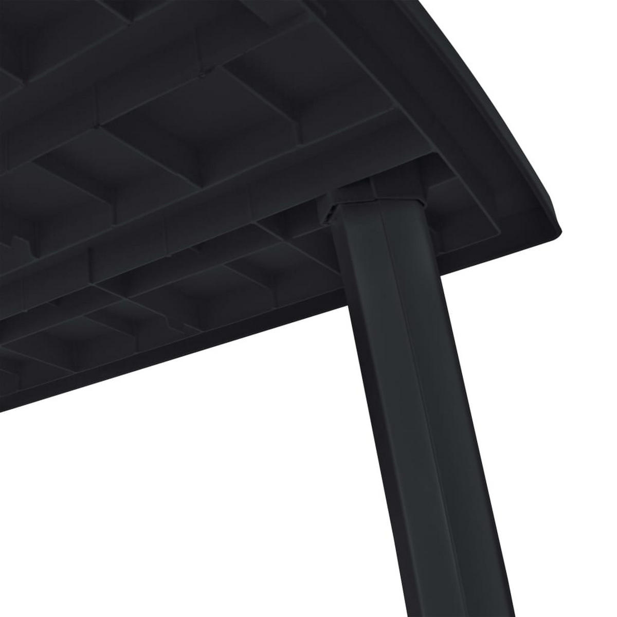 GARTENTISCH Tischolf 90/72/216 cm - Anthrazit, Naturmaterialien (216/90/72cm) - ZMH