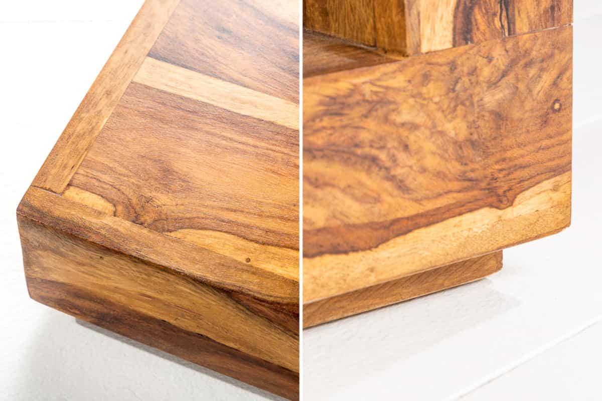 COUCHTISCH GIANT Sheesham rechteckig Natur 45cm - Braun, Holz (45/45/40cm) - riess-ambiente
