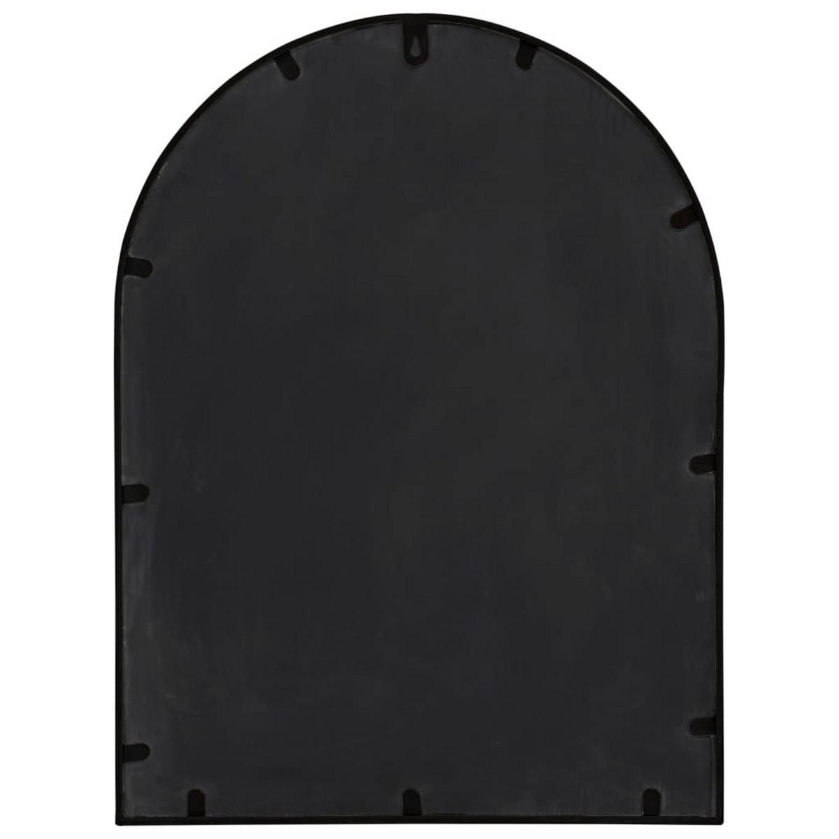 SPIEGEL Schwarz 60x45 cm Eisen für den Innenbereich - Schwarz, Metall (60/45/1cm) - furnicato