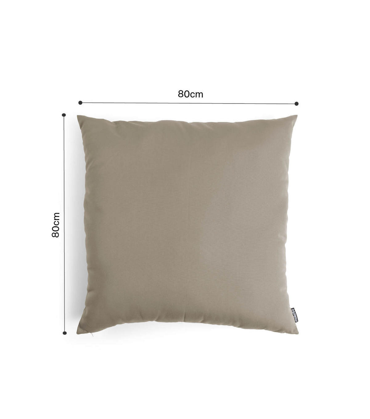 OUTDOORKISSEN Die Wolke 7 - Taupe, Textil (80/10cm) - Mokebo