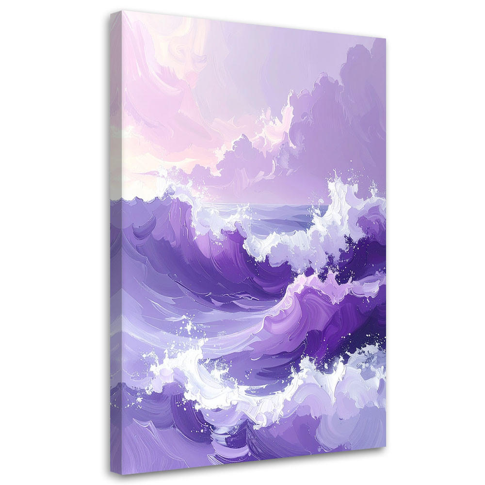 LEINWANDBILD Natur und Botanik 40x60cm - Lila, Textil (40/60cm) - Feeby