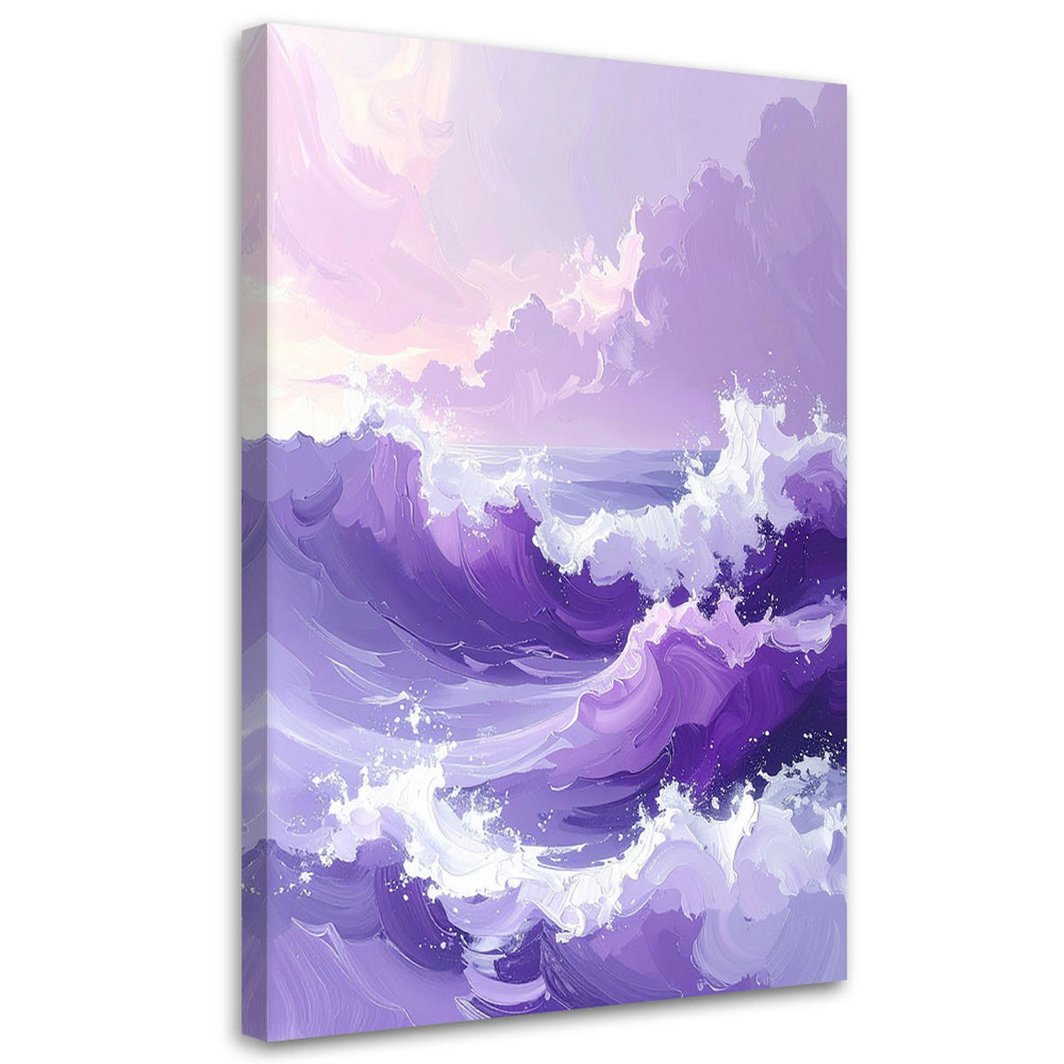 LEINWANDBILD Natur und Botanik 40x60cm - Lila, Textil (40/60cm) - Feeby