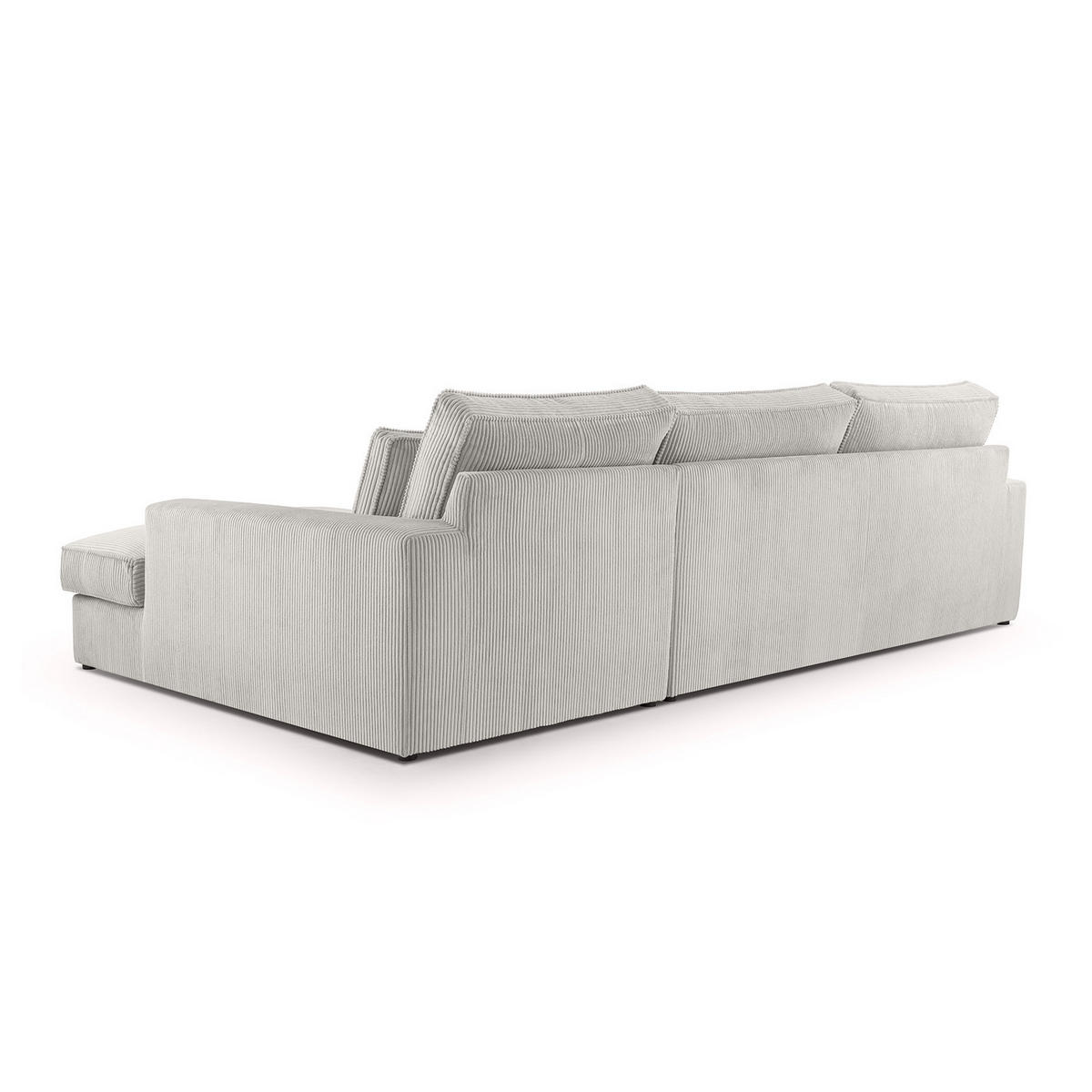 ECKSOFA 4 Sitzer Medan Mini, Hellgrau - Hellgrau, Textil (276/176cm) - Fedve