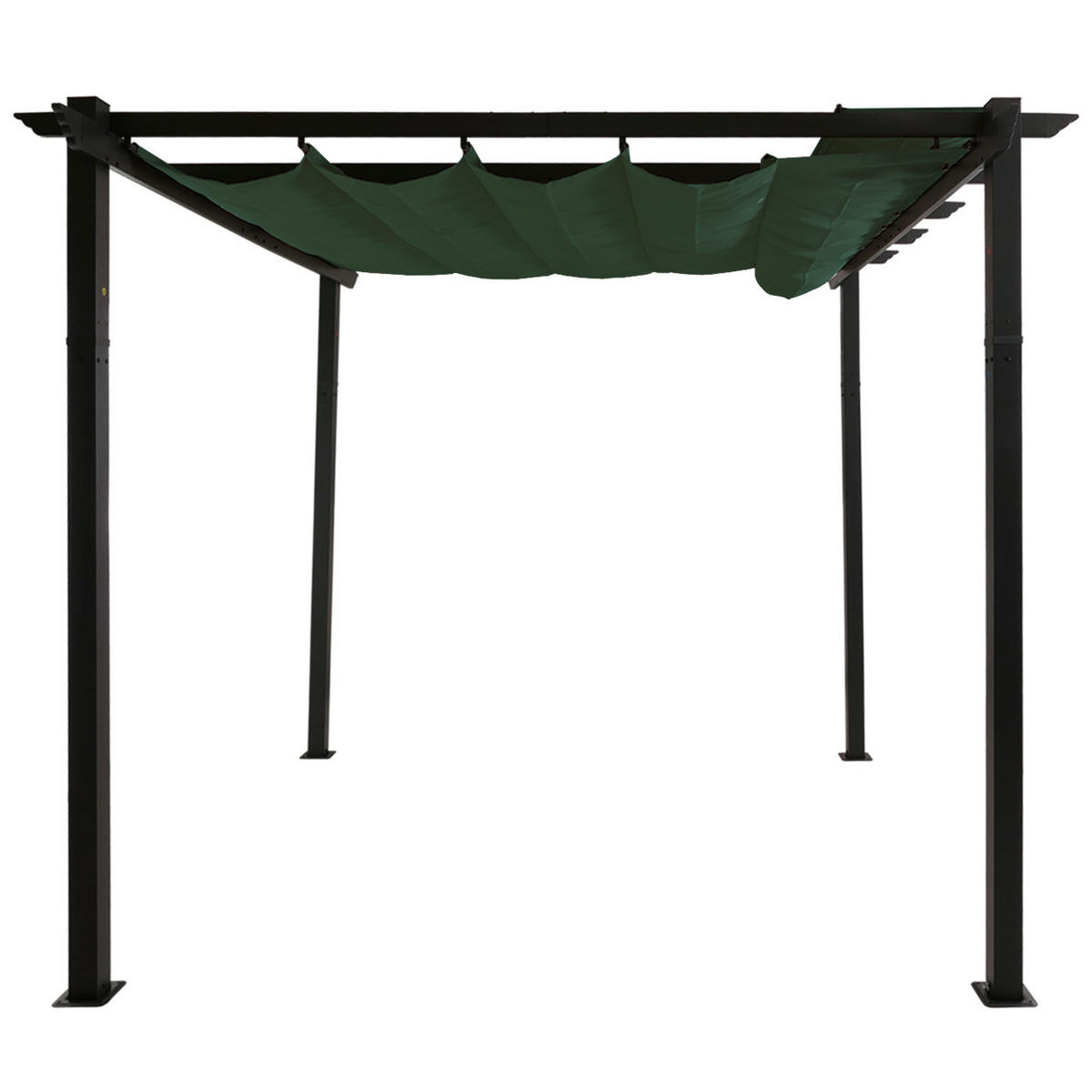 PERGOLA Aluminium 4x3m Grün - Grün, Metall (400/240/300cm) - BERLINLODGE