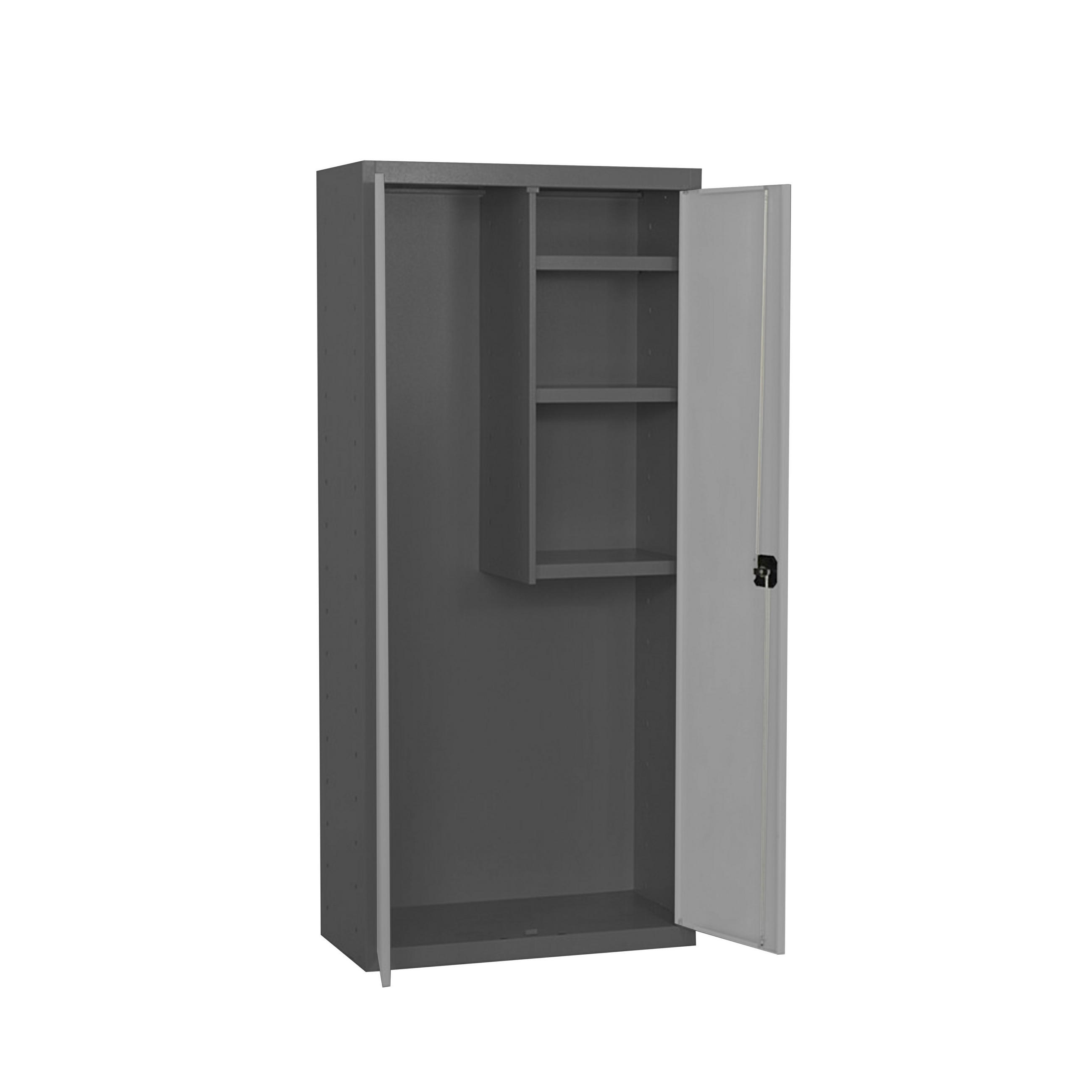 Proregal Putzmittelschrank Grau 60x180x40 cm