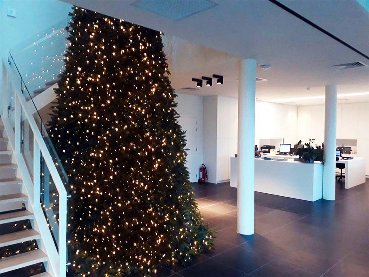 WEIHNACHTSBAUM künstlicher DELUXE BERNARD 500 cm, grün, 2D/3D, 17204 Zweige, inkl. Metallständer - Grün, Kunststoff/Metall (288/500cm) - LAALU