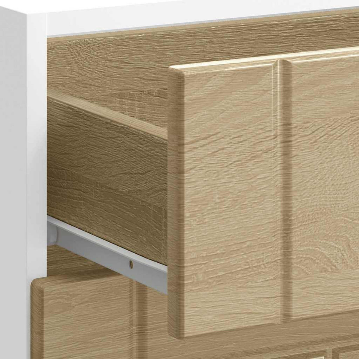 KÜCHEN-UNTERSCHRANK Lucca Sonoma-Eiche Holzwerkstoff - Braun, Holzwerkstoff (46/81.5/60cm) - vidaXL