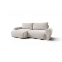 ECKSOFA Galan Mit Schlaffunktion - Weiß, Holzwerkstoff/Textil (253/153cm) - Fun Möbel