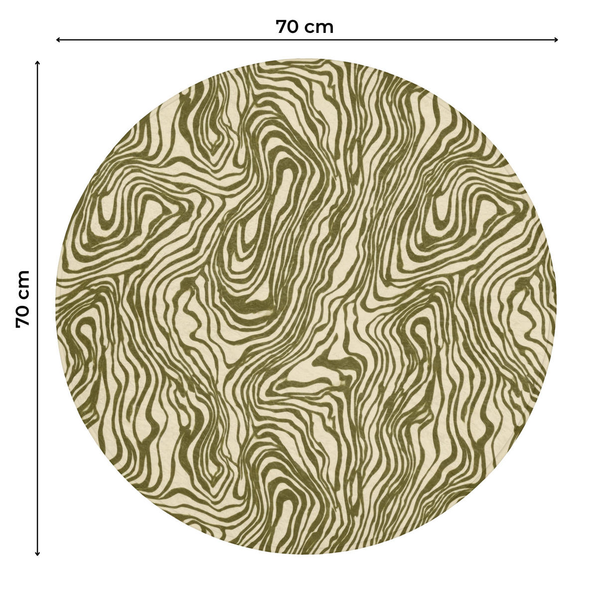 WC PŘEDLOŽKA Abstraktní - Mramor - Zelený 70x70 cm - tmavě zelená, textil/plast (70/1cm) - OnlyWow