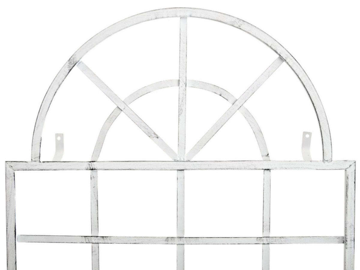 RANKGITTER 2er Set Metall antik weiß - Weiß, Metall (70/180/1cm) - CLP