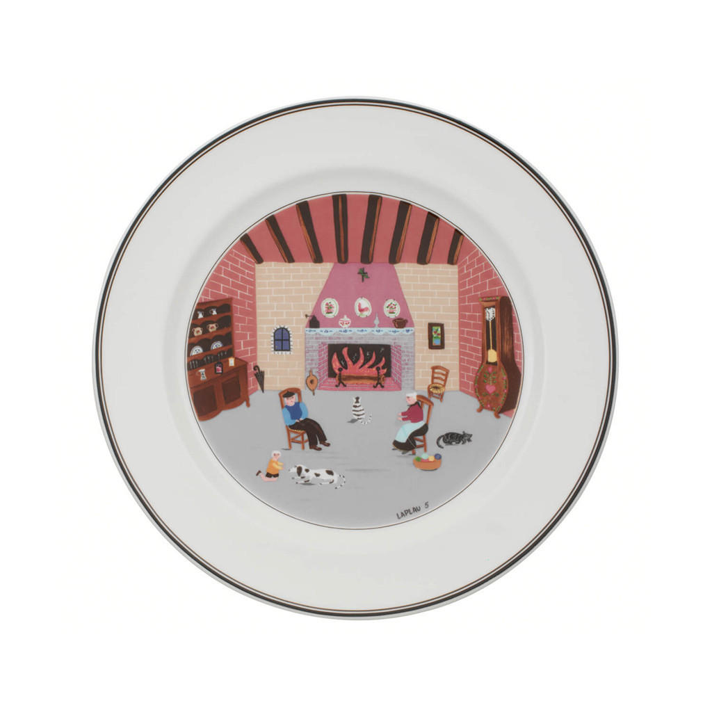 SPEISETELLER KAMIN Design Naif bunt ø 27 cm - Multicolor, Keramik (27cm) - Villeroy & Boch