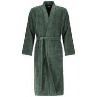 BADEMANTEL HERREN KIMONO STREIFEN 5507 FIELD - 47 - Grün, Textil (Lnull) - Cawö