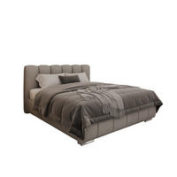 POLSTERBETT Zaira 160x200cm – Elegantes Polsterbett für modernen Wohnstil , ohne matratze, hellgrau - Hellgrau, Holz (160/200cm) - Homesy