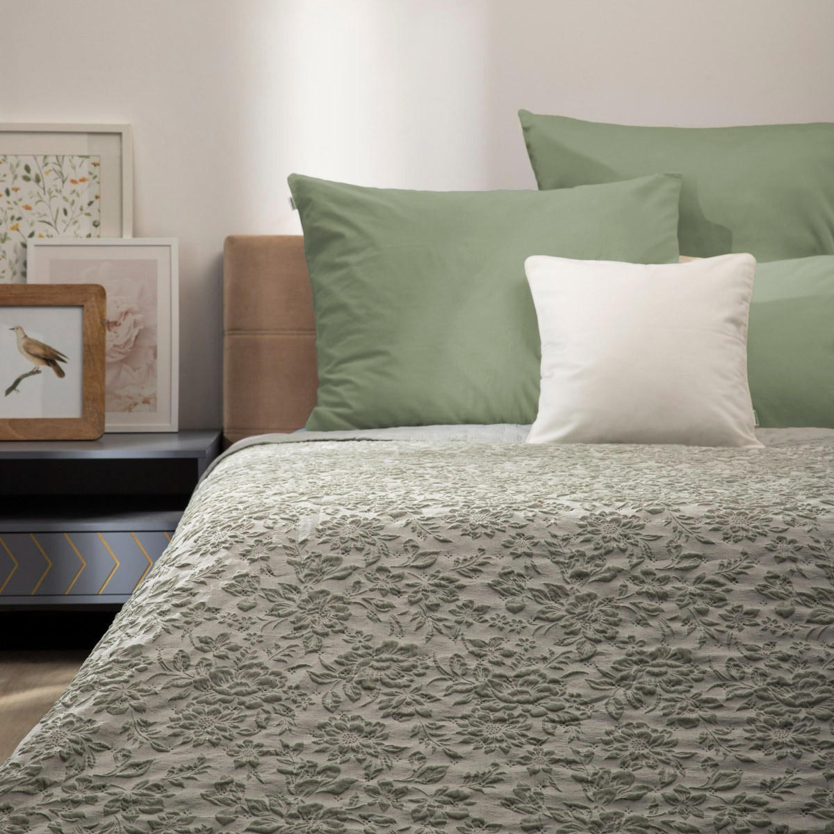 TAGESDECKE Claro hellgrau 200/220 cm - Hellgrau, Textil (200/220cm) - Homla