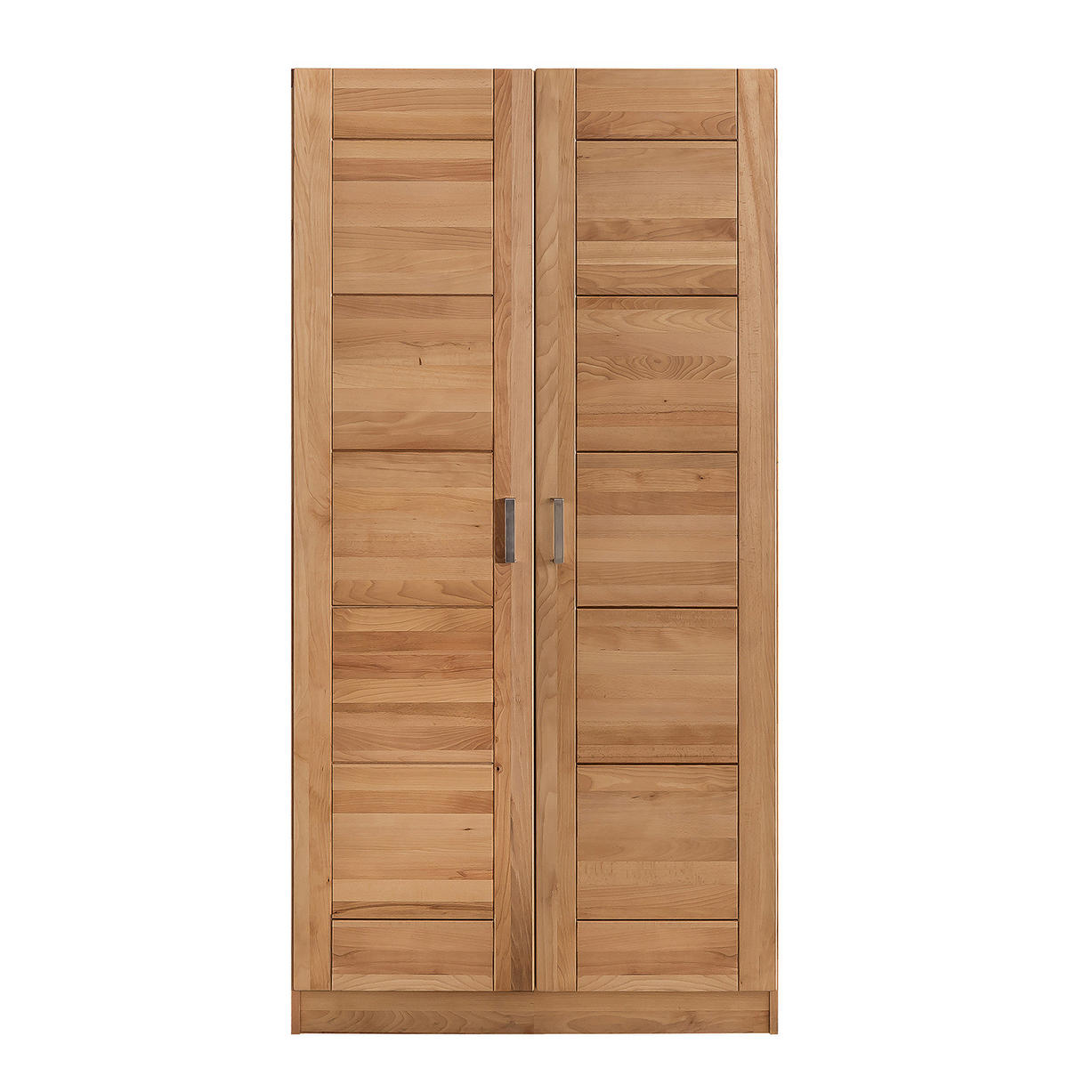 DREHTÜRENSCHRANK - Massivholz - Braun - Kernbuche, Holz (105/207/61cm) - home24