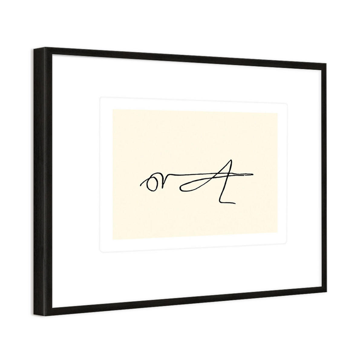 BILD gerahmt 63x53 cm Pablo Picasso „Grashüpfer“ - Weiß, Holz (63/53cm) - artissimo