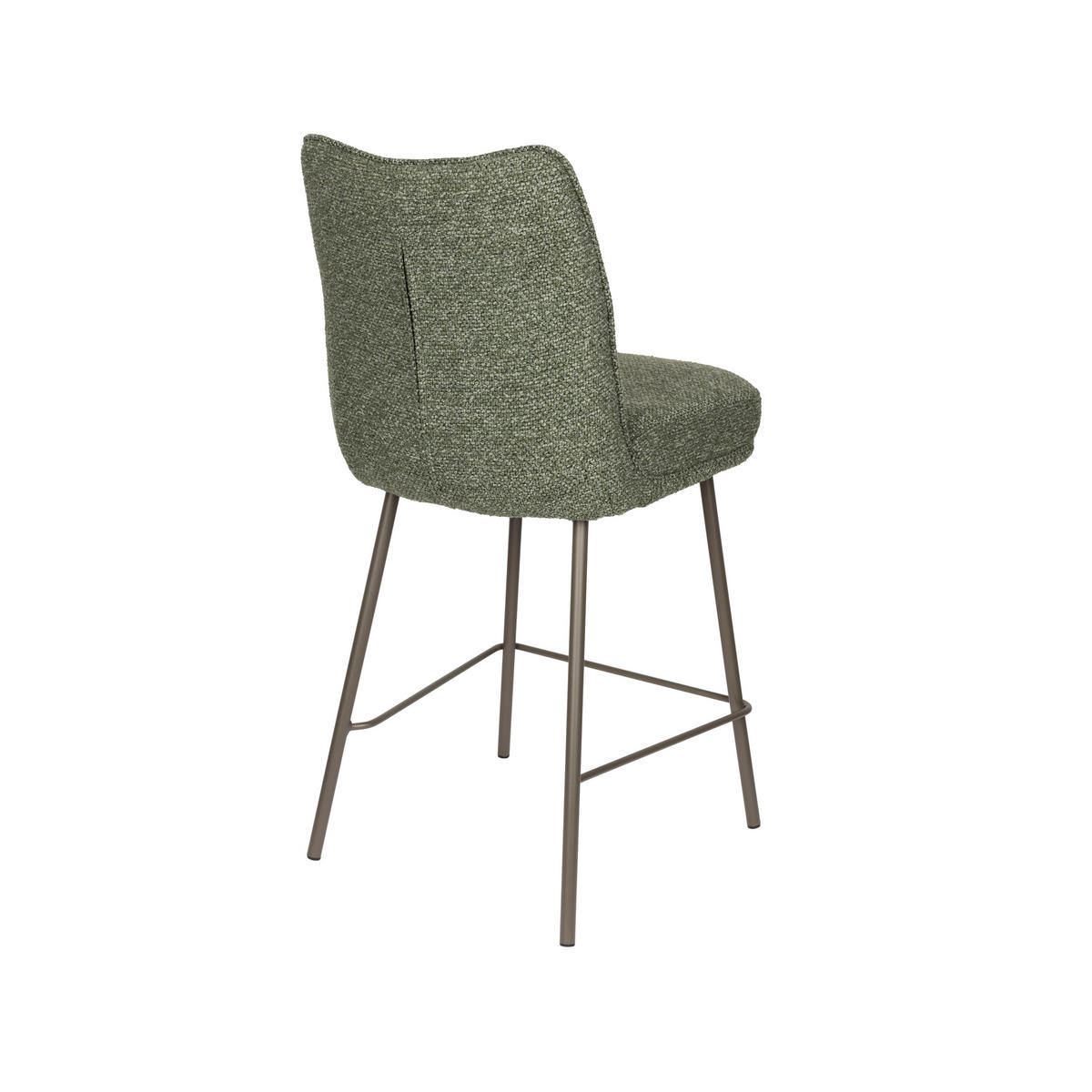 BARHOCKER Jacques mit Rückenlehne 65 cm Grün - 2 er Set - Grün, Kunststoff (43/100/54cm) - Housecraft Living