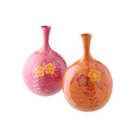 VASE BLUMEN Rosa - Pink, Metall (46cm) - J-Line