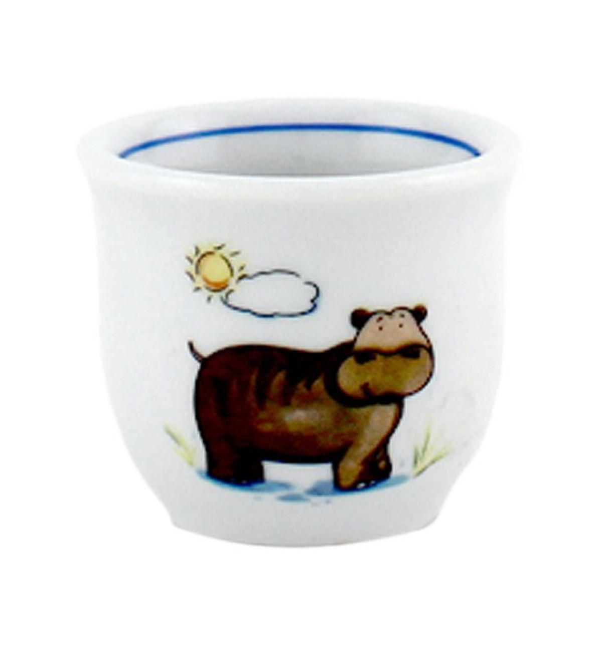 EIERBECHER 4,5 cm Nilpferd - Multicolor, Keramik (5/4.3/5cm) - Eschenbach