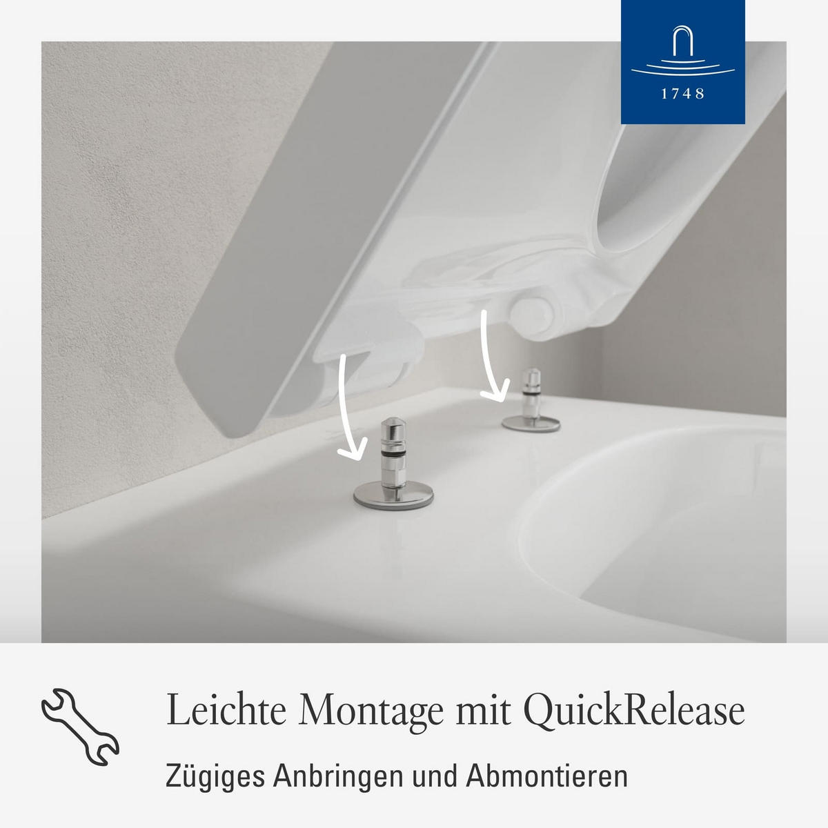 WC-SITZ Architectura weiß 445 x 374 x 59 mm - Weiß, Kunststoff (36.8/4.9/43.8cm) - Villeroy & Boch