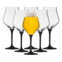 KELCHE / BIERTULPEN Craft Beer Experts schwarz 435 ml 6er Set - Schwarz, Glas (0.435L) - Eisch