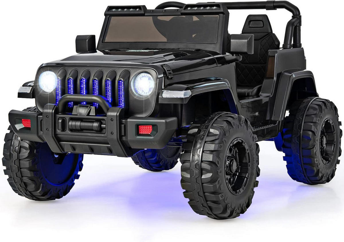 ELEKTROAUTO 12V Kinder Schwarz - Schwarz, Kunststoff (72/67/112cm) - COSTWAY