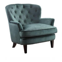 SESSEL Leo Samt grün - Grün, Textil (82/88/83cm) - ATLANTIC home collection