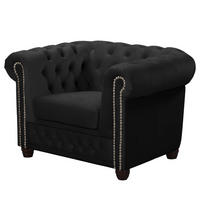 SESSEL - Buchefarben/Schwarz, Buchenholz/Textil (104/72/86cm) - home24