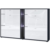 SCHUHSCHRANK Today Fronten in Weiß Hochglanz - Weiß Hochglanz, Holzwerkstoff (155.5/95/28cm) - Vladon