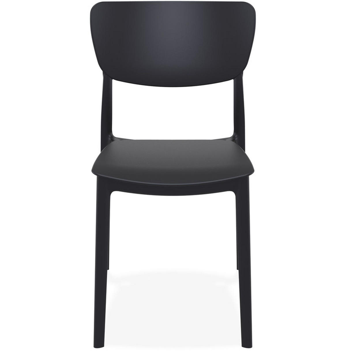 STUHL OMA Schwarz - Schwarz, Kunststoff (39/82/45cm) - Légia Home