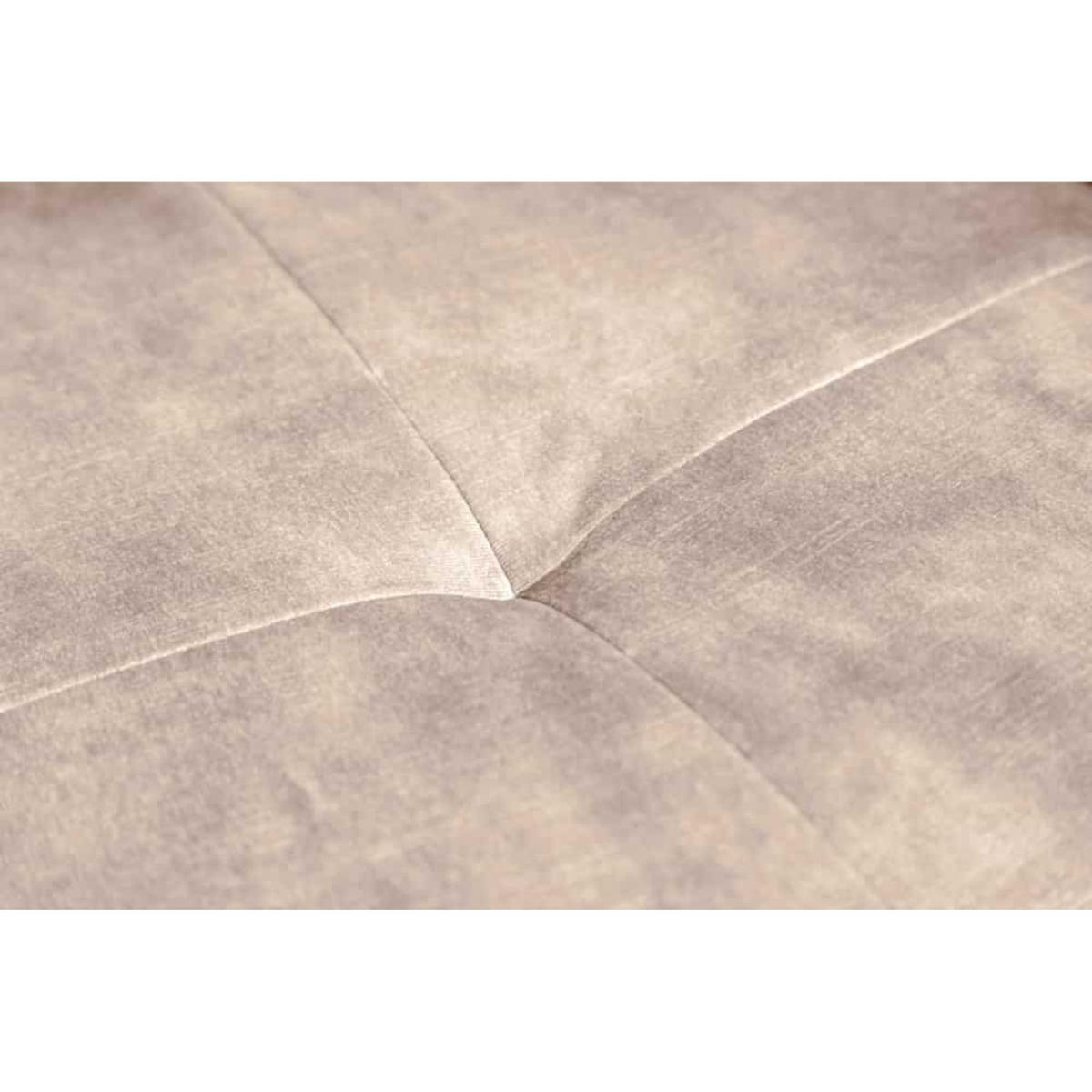 ARMLEHNSTUHL EUPHORIA Samt Champagner - Champagner/Schwarz, Kunststoff/Metall (58/60/60cm) - riess-ambiente