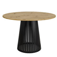 TISCH Artisan Eiche VIV Rund 90 cm - Braun, Holzwerkstoff (90/90/76cm) - Sepro Meble