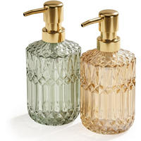 GLAS-SEIFENSPENDER 2er-Set 400 ml - Transparent, Glas (7.5/8/7.5cm) - MCBOSON