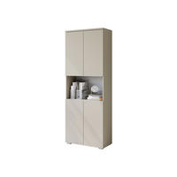 STANDREGAL Vera mit LED Beleuchtung - Kaschmir/Alufarben, Holzwerkstoff/Kunststoff (68/182/33cm) - MIRJAN24