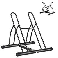 FAHRRADSTÄNDER, Metall, Schwarz, L60 × B54 × H57 cm - Schwarz, Metall (54/57/60cm) - HOMCOM