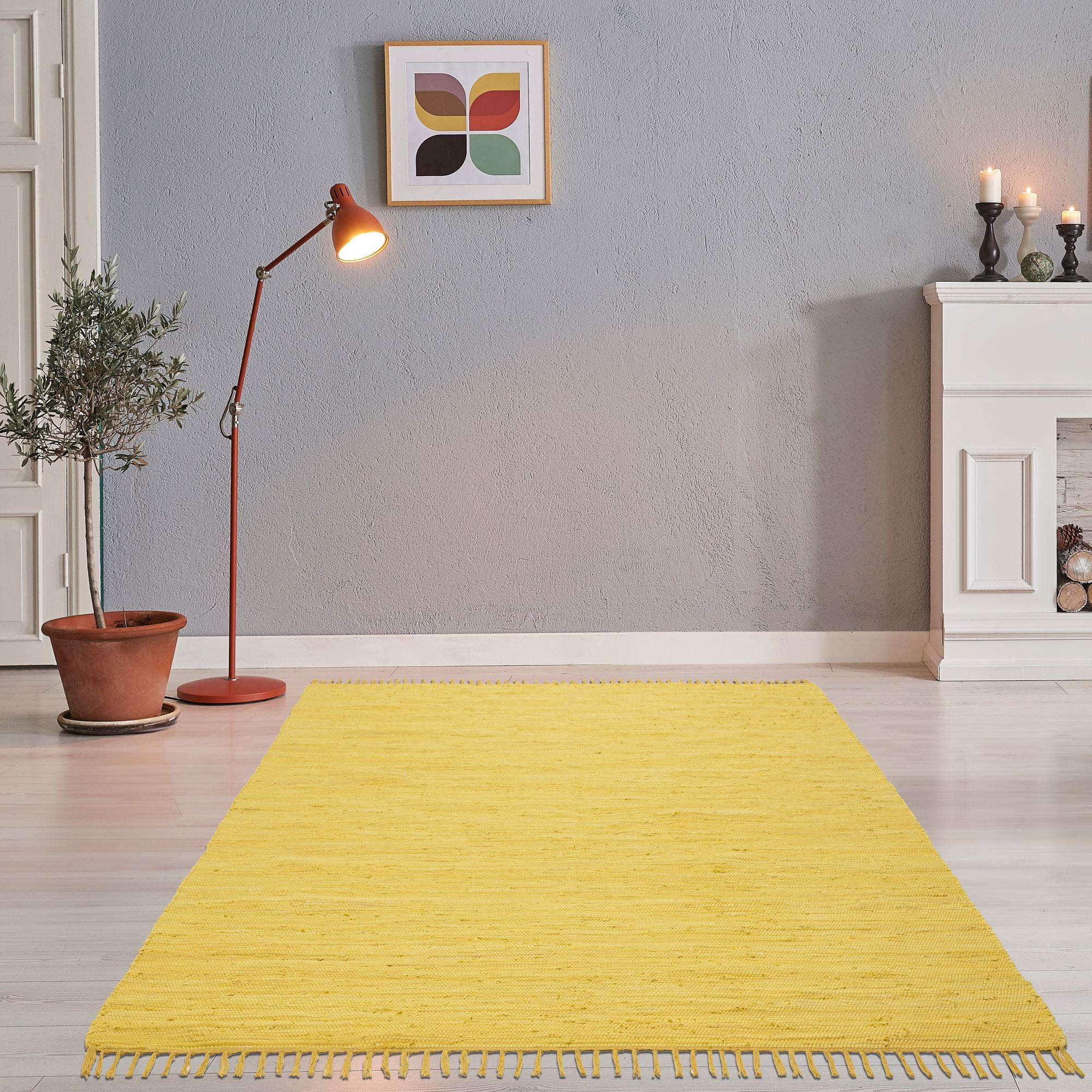 FLECKERLTEPPICH Chindi 160x230 cm - Gelb, Textil (160/230cm) - Rug and Roll