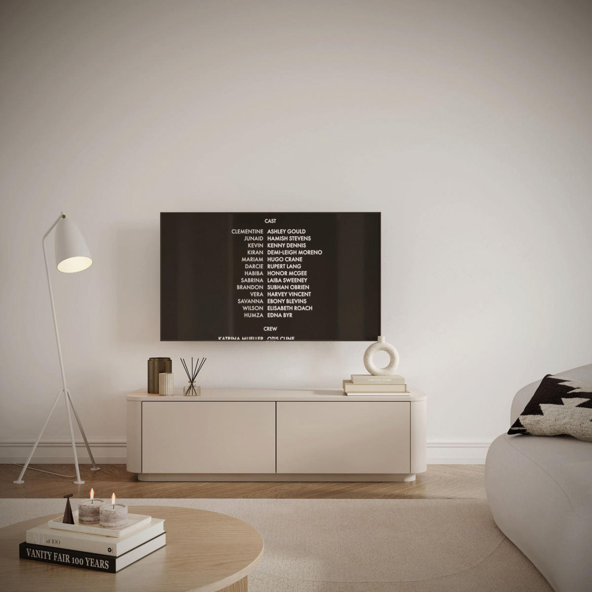 TV-BOARD Luvio Kaschmirgrau hängend oder stehend 140/41/39 cm - Taupe, Holzwerkstoff (140/40.9/39cm) - Selsey