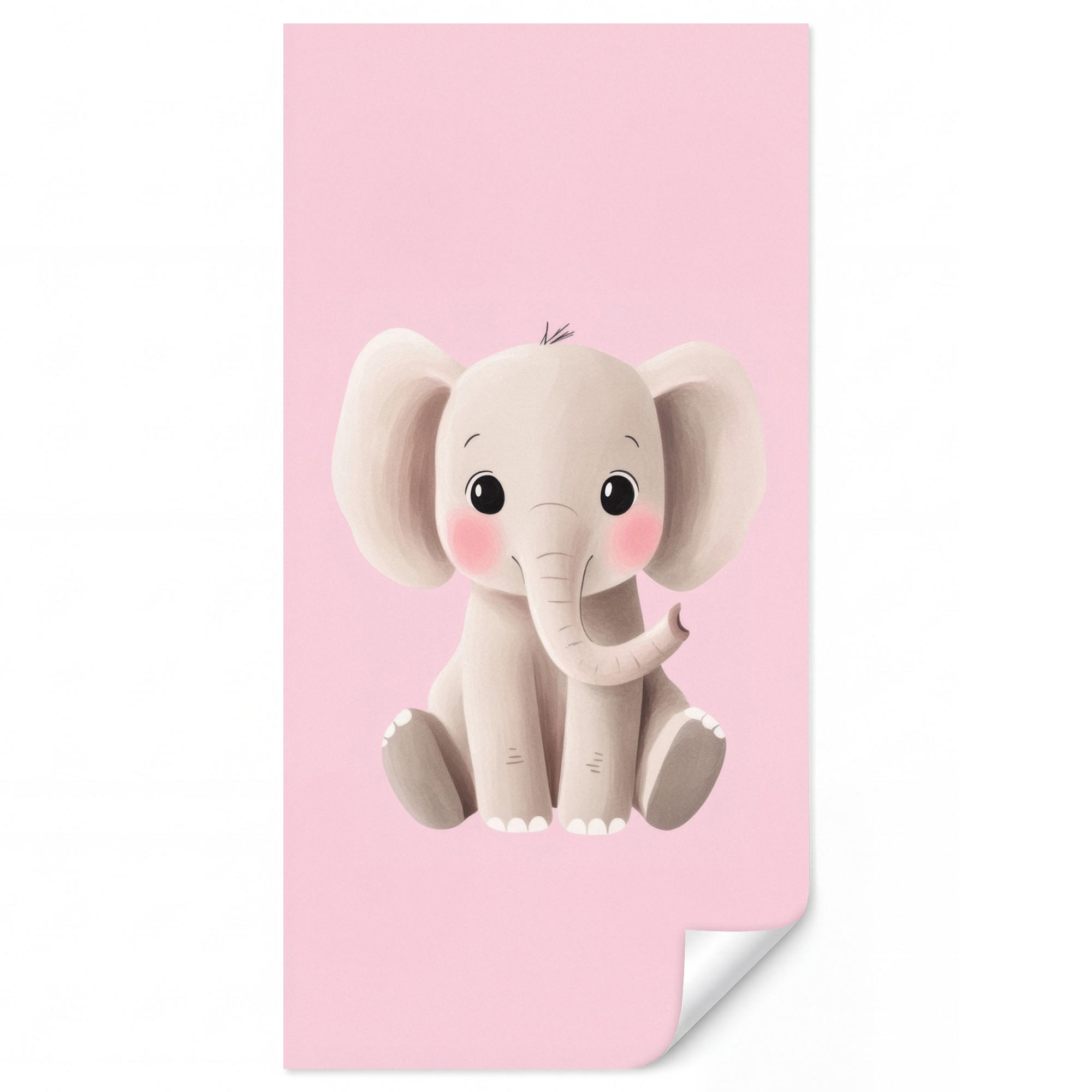 OnlyWow Kindertapete Hellrosa 140x280 cm