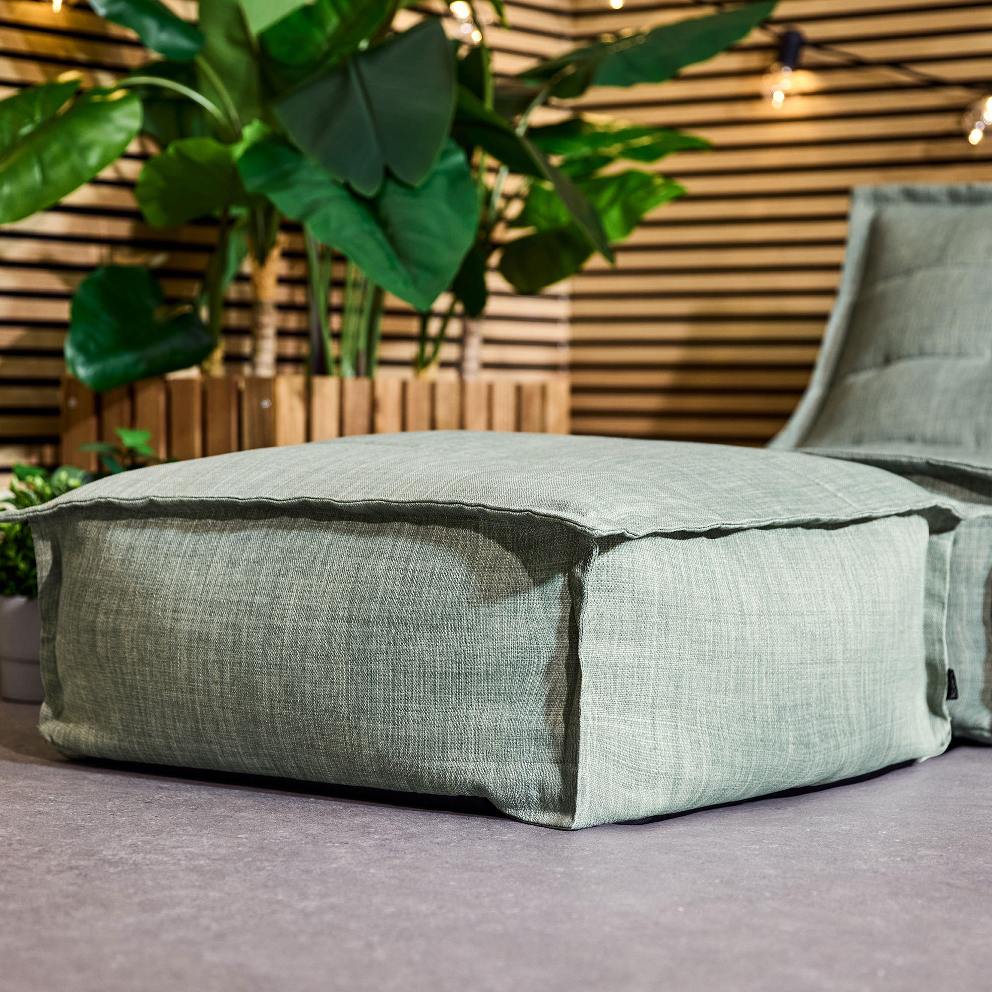 HOCKER Outdoor - Grün, Textil (71/32/71cm) - icon