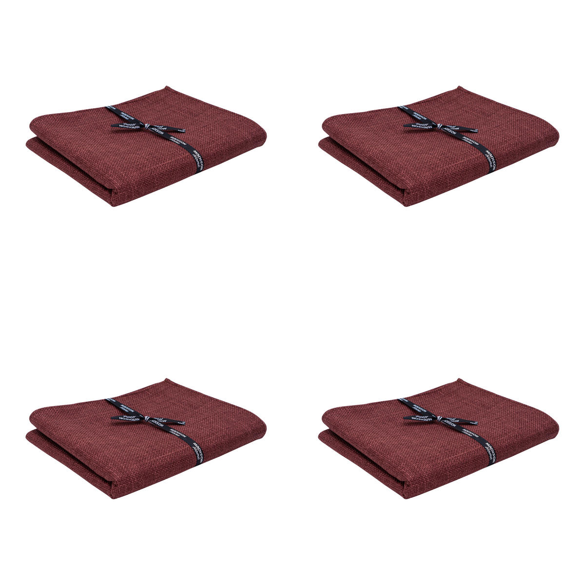TISCHDECKE Madison Home - Rot - 250/140/ cm - 4er-Set - Rot, Textil (140/250cm) - Madison