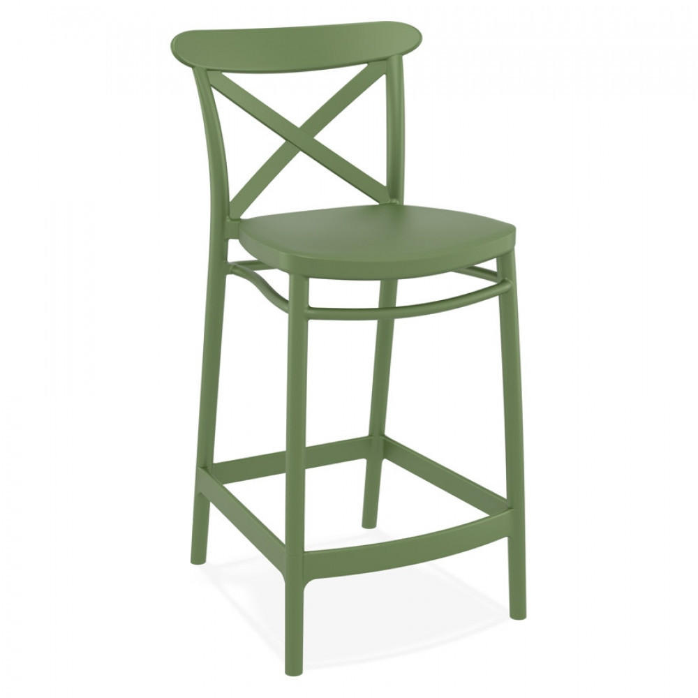 BARHOCKER Grün 45x96x50cm - Olivgrün/Grün, Kunststoff (45/96/50cm) - AlterEgo
